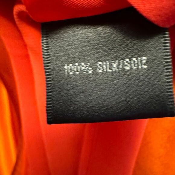 NWT Lafayette 148 New York Orange 100% Silk Tank Blouse, Sz 22 - Picture 3 of 8
